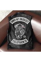 Sons of Anarchy Vest | California & SAMCRO Vest | Motorcycle Leather Vest