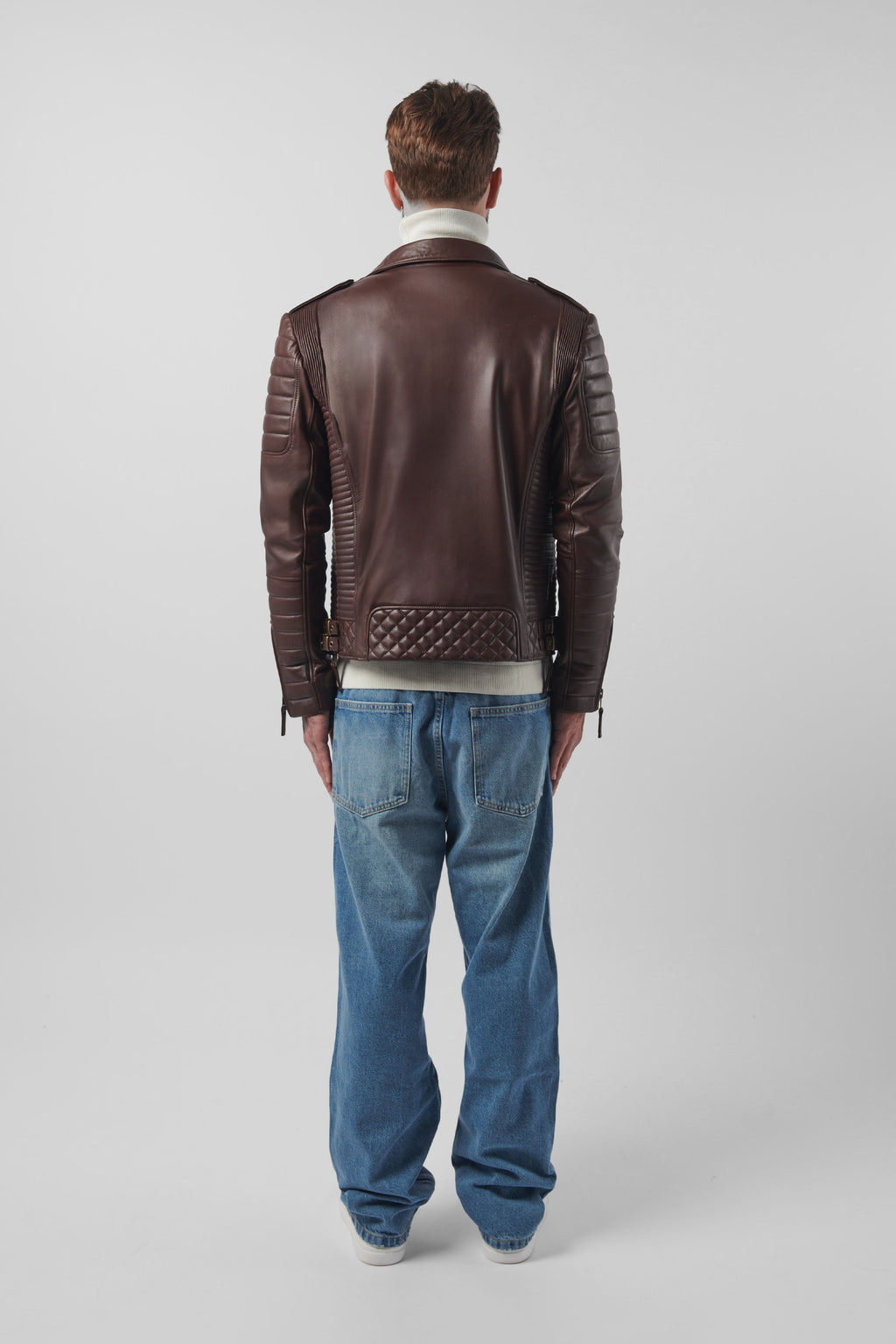 Kay Michaels 3.0: Antique Brown Leather Jacket (Man)
