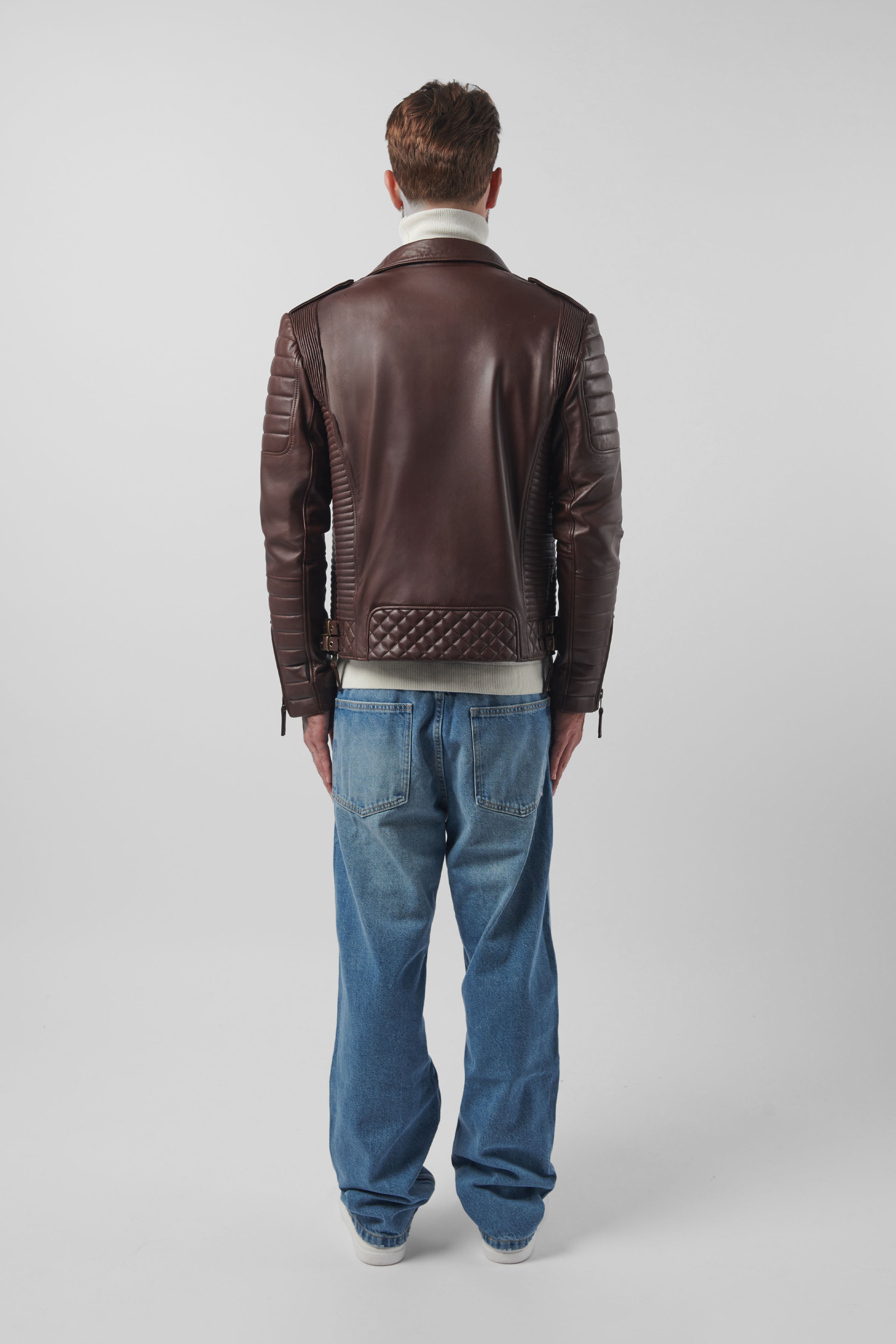 Kay Michaels 3.0: Antique Brown Leather Jacket (Man)