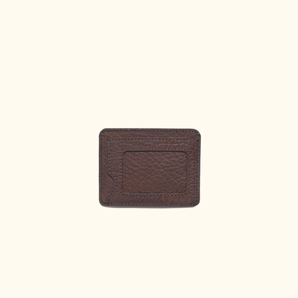 Limited Edition Roosevelt Slim ID Leather Wallet | Buffalo Grain