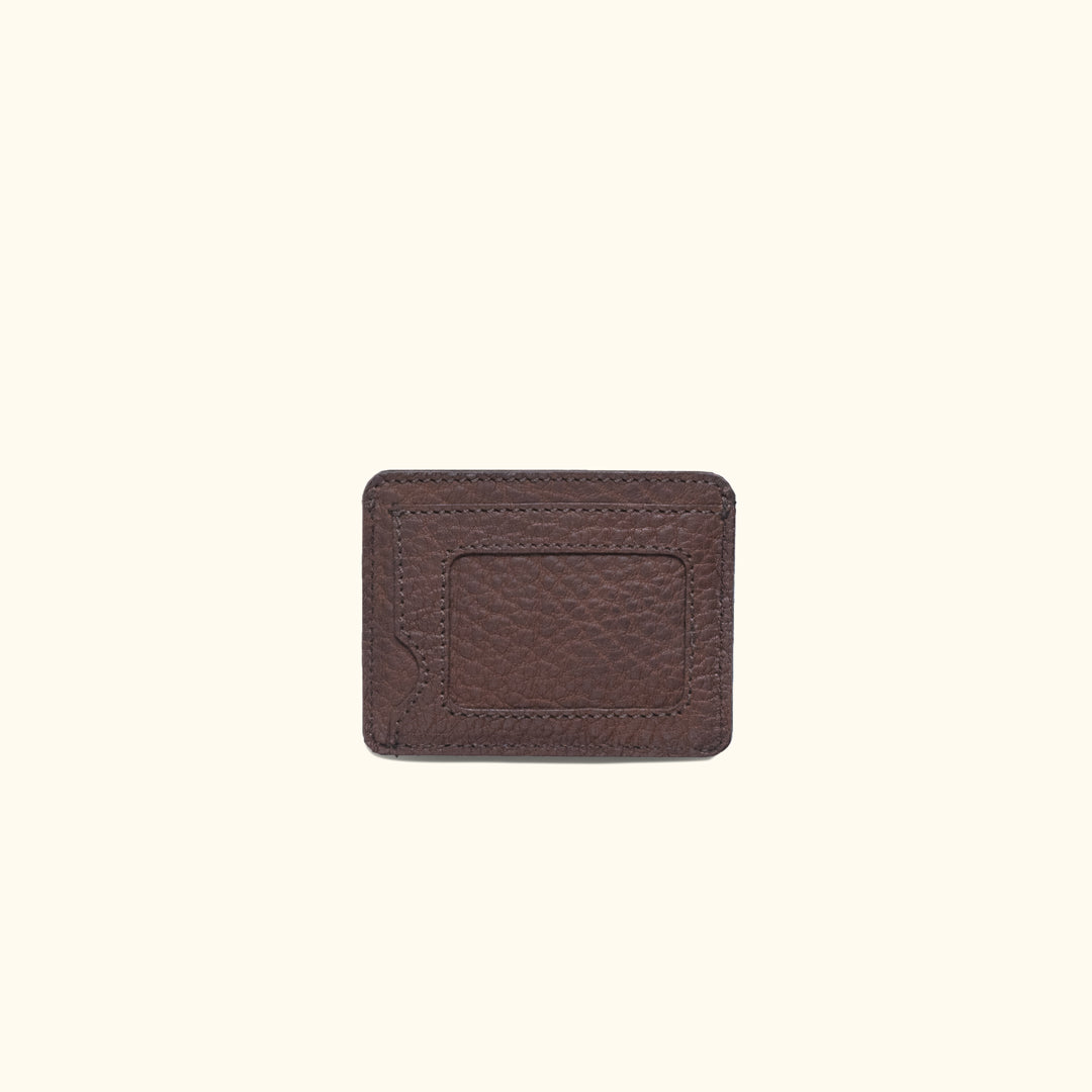 Limited Edition Roosevelt Slim ID Leather Wallet | Buffalo Grain