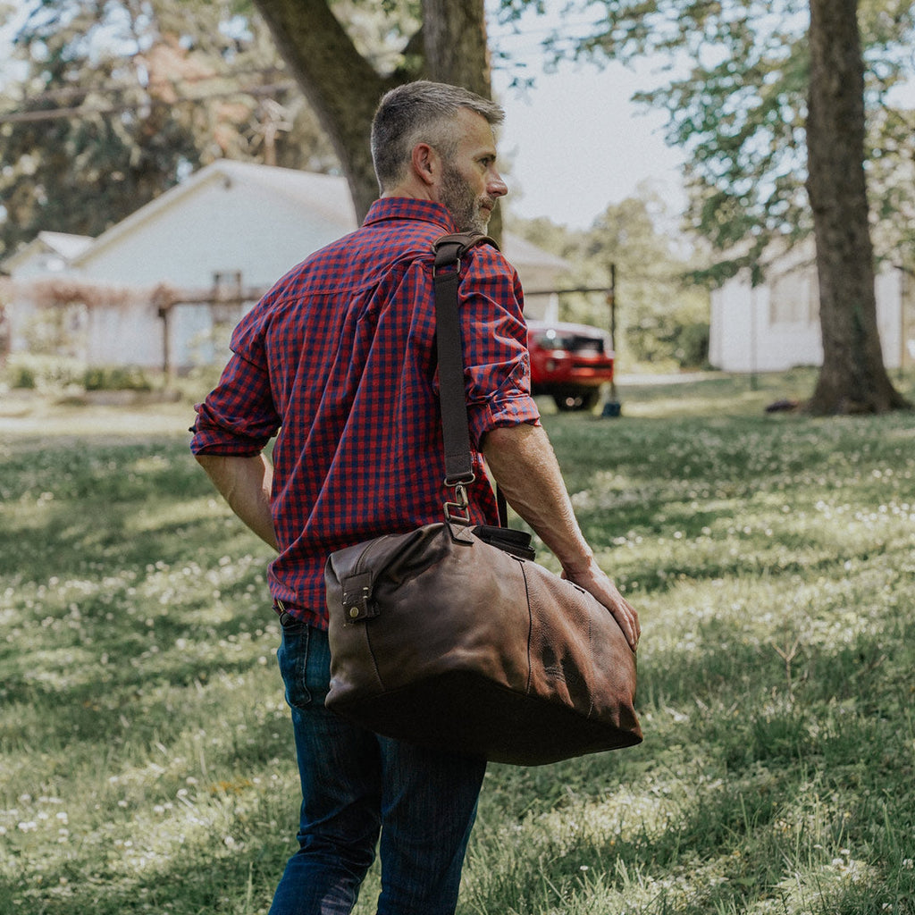 Walker Leather Weekend Bag | Vintage Oak