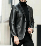 Classmith Black Leather Blazer