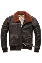 Airin G-1 Brown Leather Bomber Jacket