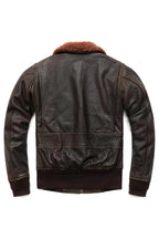 Airin G-1 Brown Leather Bomber Jacket