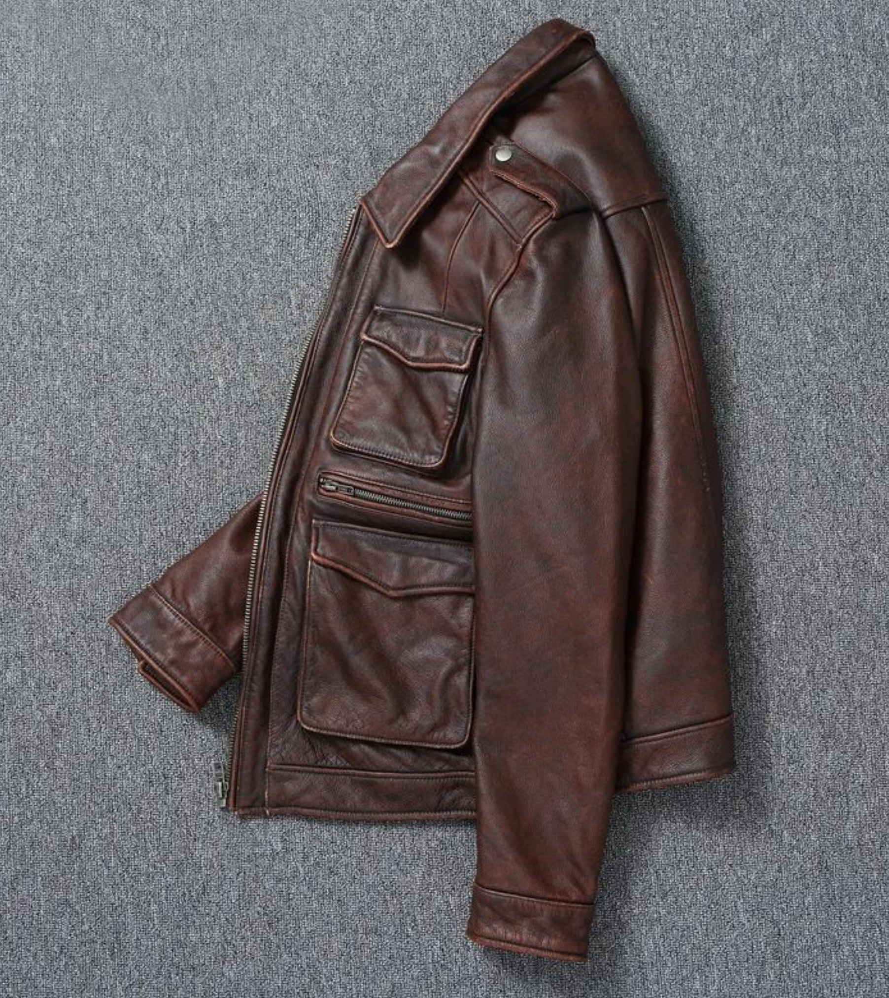 Dean Distressed Leather Jacket