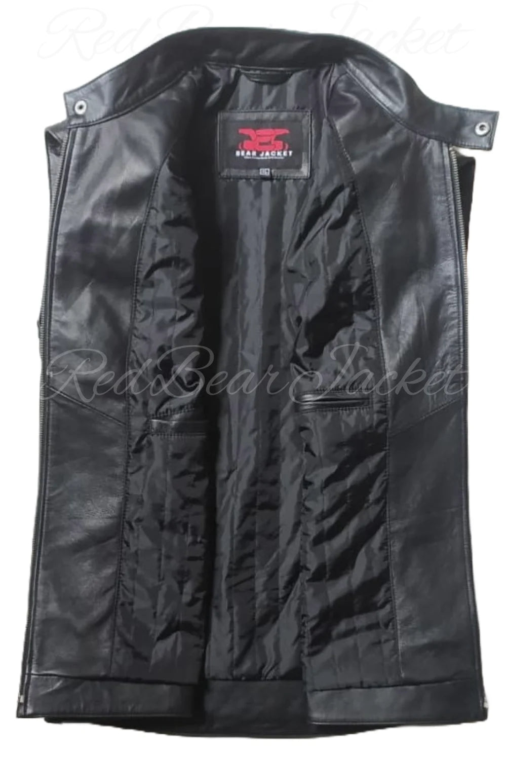 Harley Davidson HD Passing Link Leather Vest For Men With Eaglemark Embroidered Patches