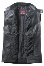 Harley Davidson HD Passing Link Leather Vest For Men With Eaglemark Embroidered Patches