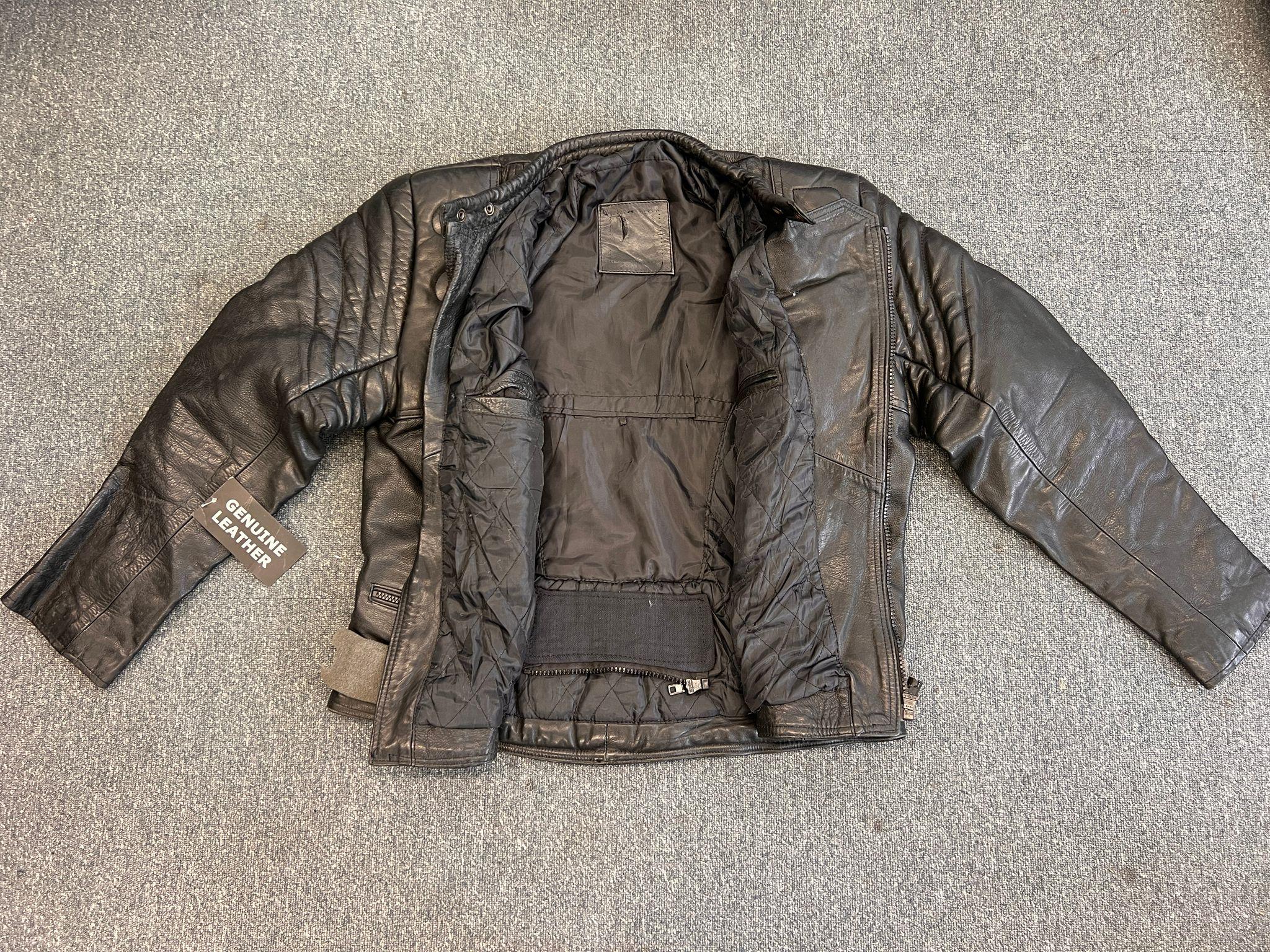 Limo Padded Biker Police Leather Armoured Jacket 46