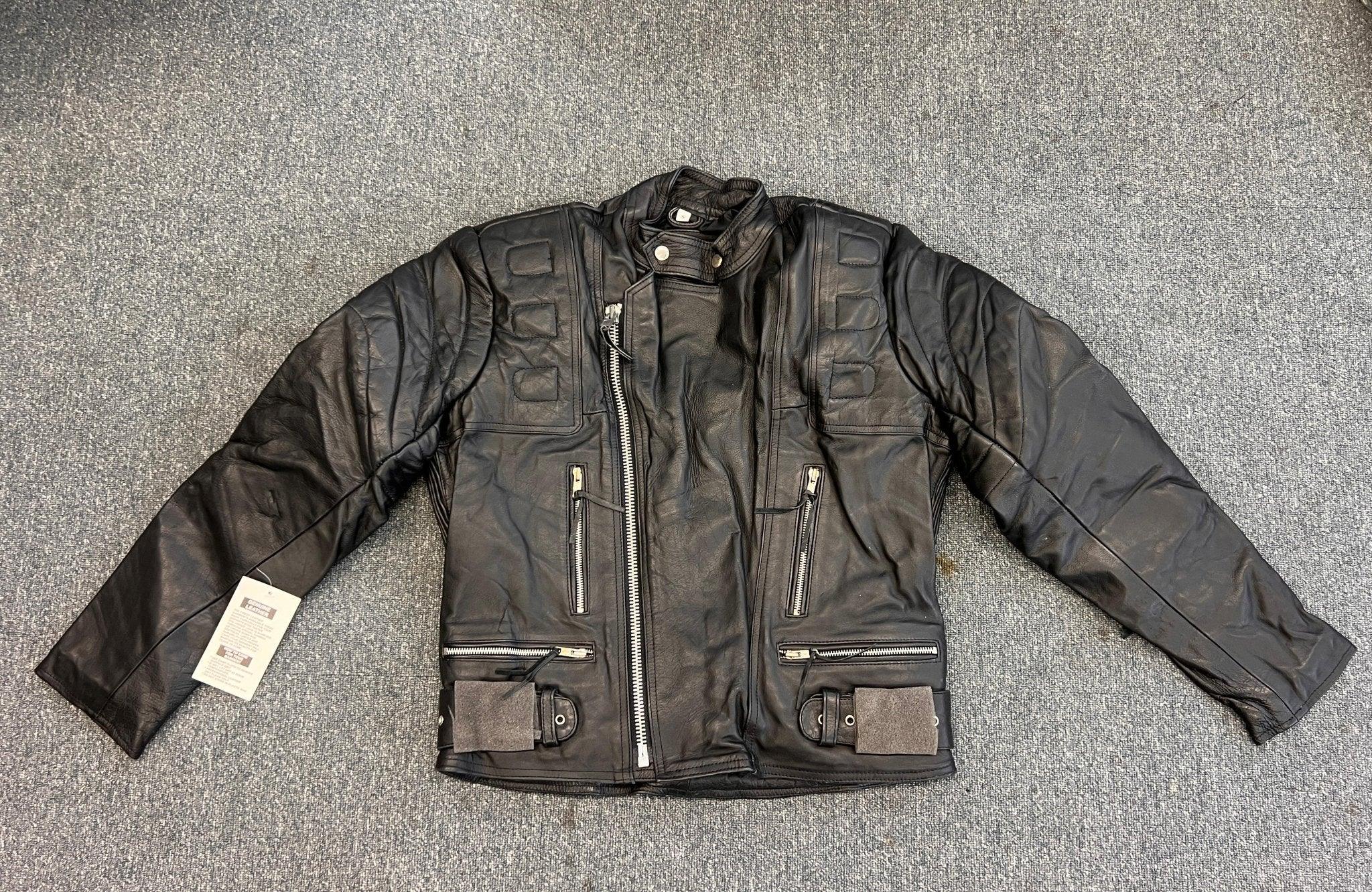 Limo Padded Biker Police Leather Armoured Jacket Small