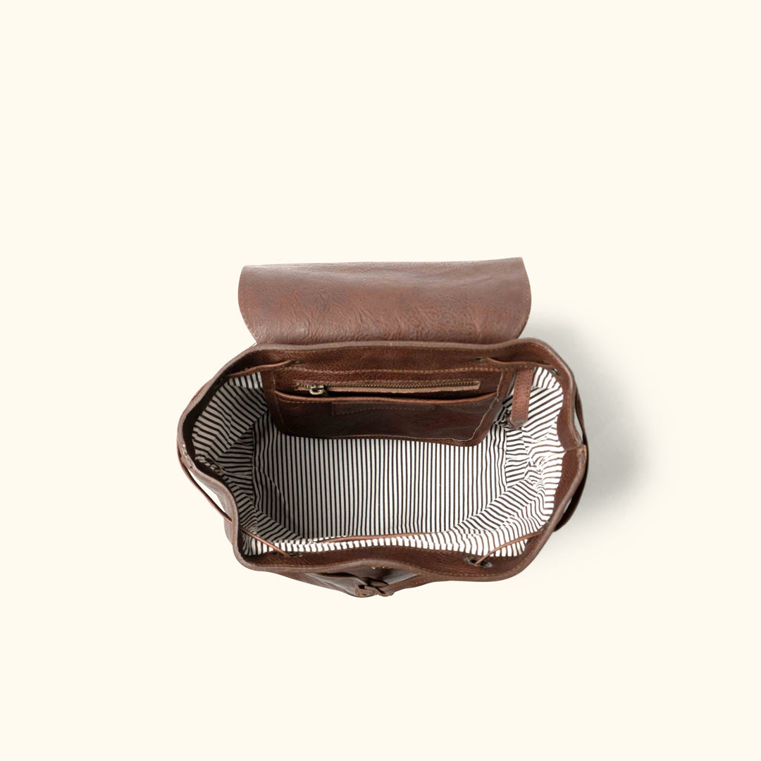 Madison Leather Backpack | Dark Hazelnut