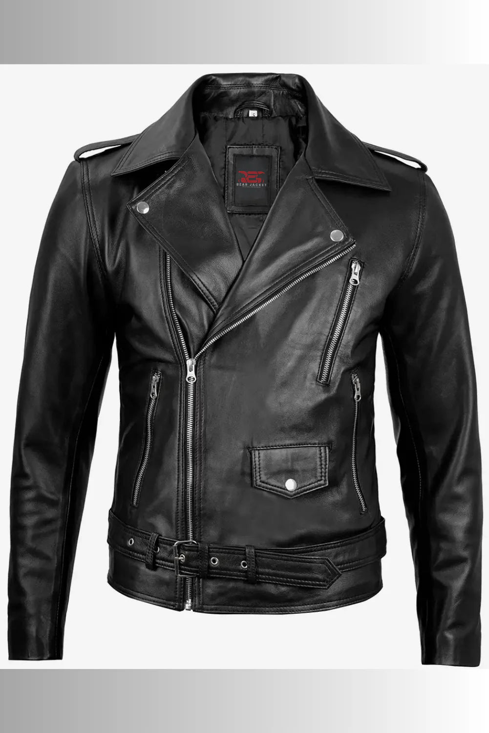 Marlon Brando Black Leather Biker Jacket