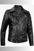 Marlon Brando Black Leather Biker Jacket