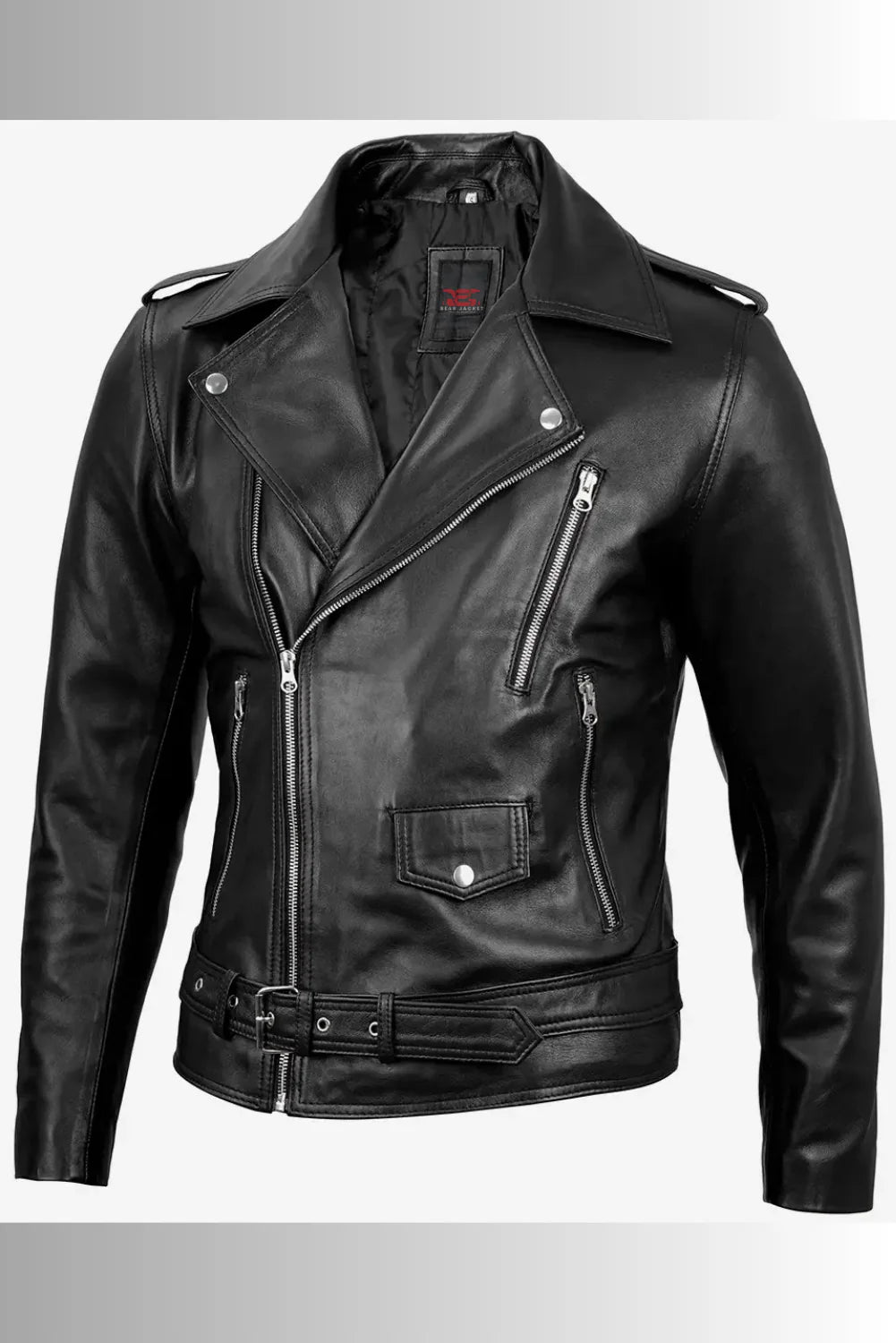 Marlon Brando Black Leather Biker Jacket