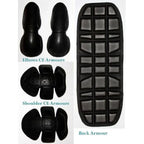 Mens Black and Orange Fabric Textile Armoured Motorcycle Jacket Biker Double Lin