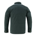 Men's Classic Green Waxed Cotton Motorcycle Jacket Textile Biker Armoured vintag