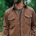 Gunner Cotton Twill Shirt Jac | Fox Den Brown