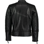Mens David Beckham Black Stannard Leather Jackets