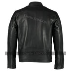 Mens Daytona Black Classic Style Leather Jacket