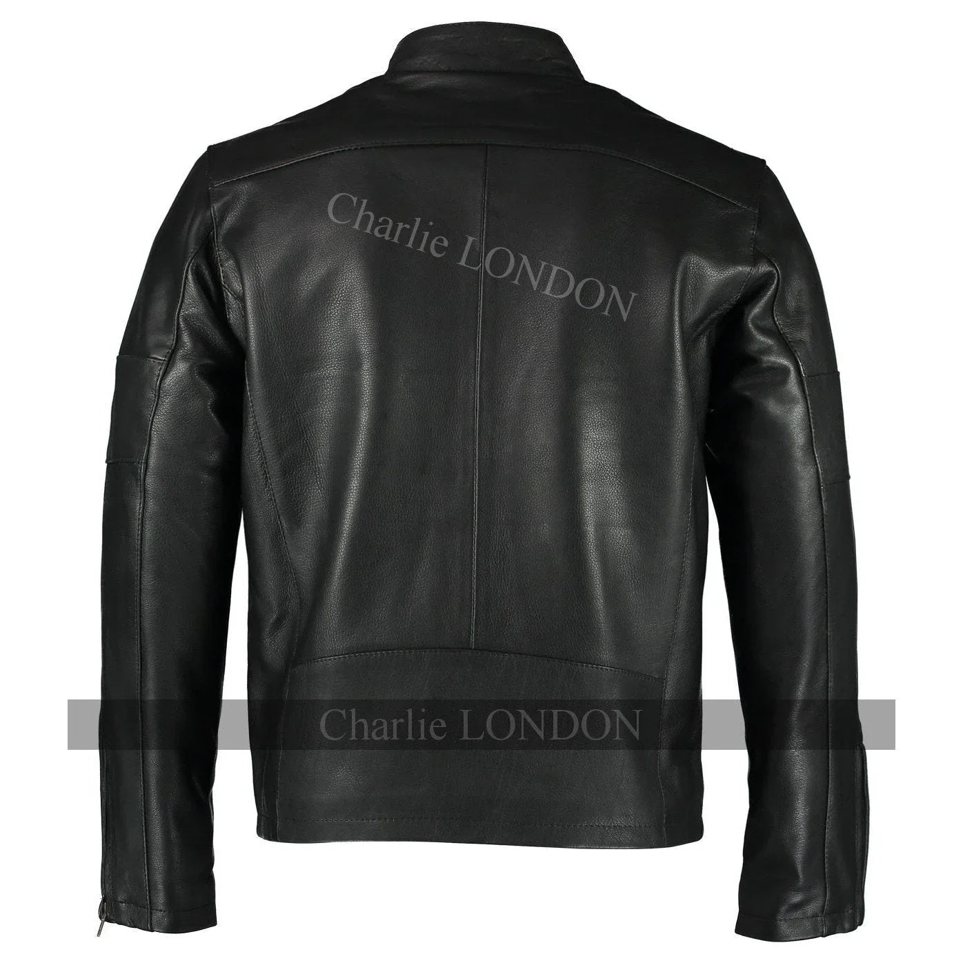Mens Daytona Black Classic Style Leather Jacket