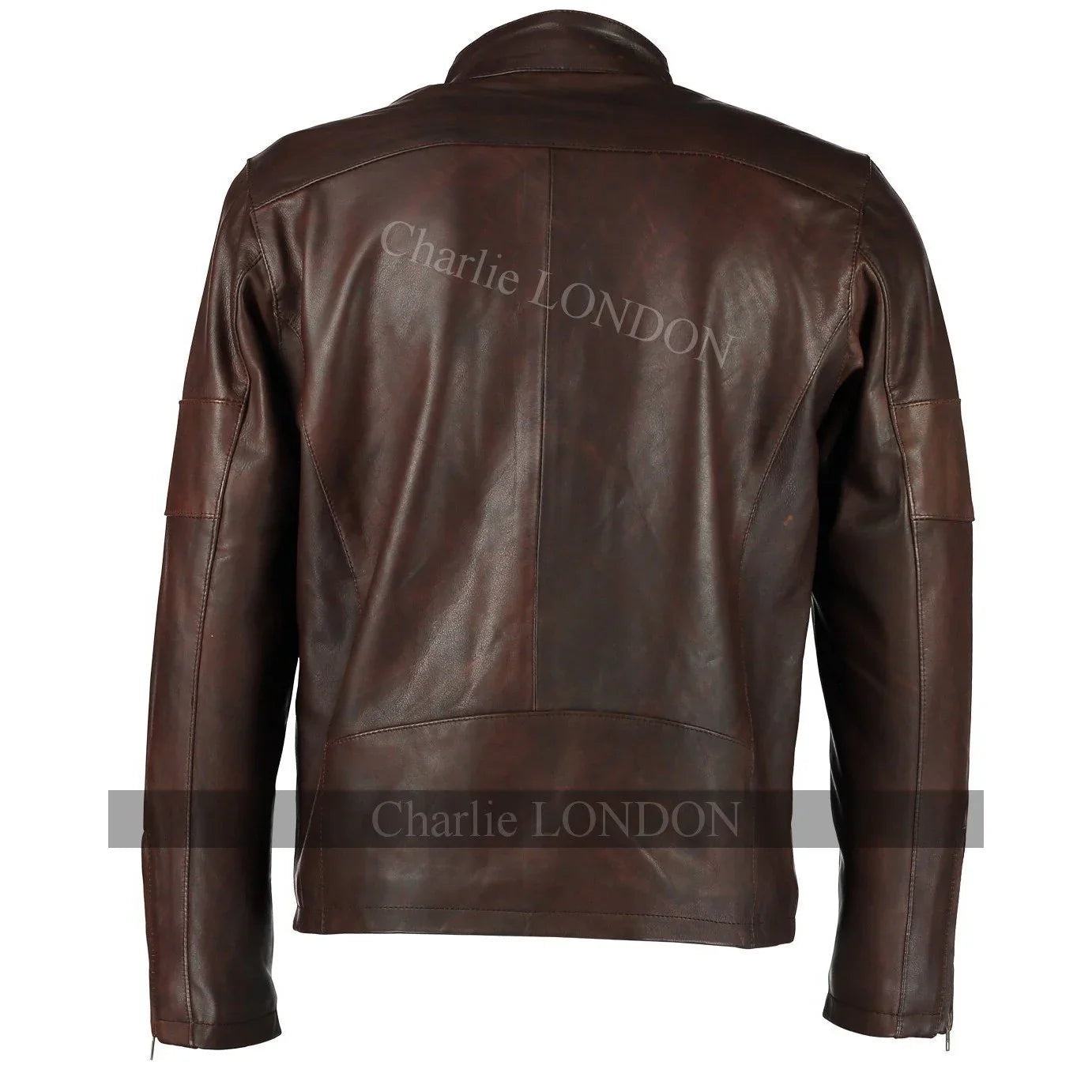 Mens Daytona Vintage Brown Classic Style Leather Jacket