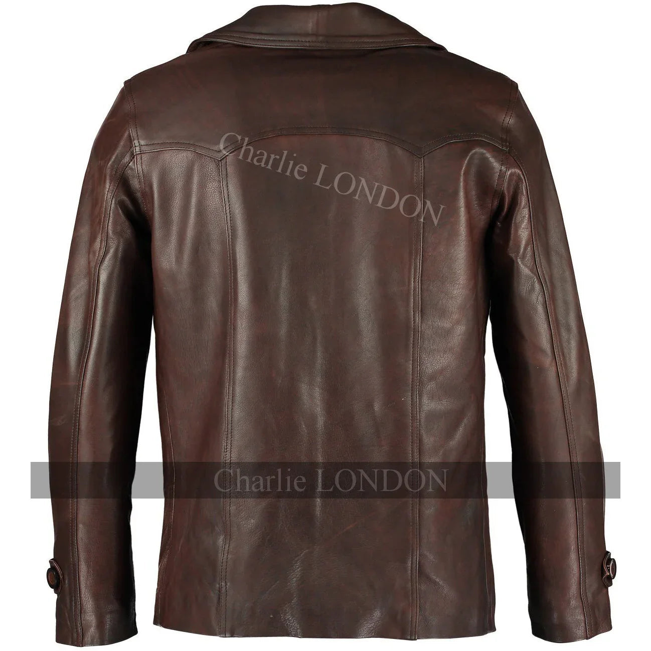 Men's Heist Antique Vintage Brown Leather Jacket