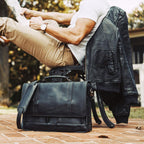 Maverick Leather Bomber Jacket | Vintage Black