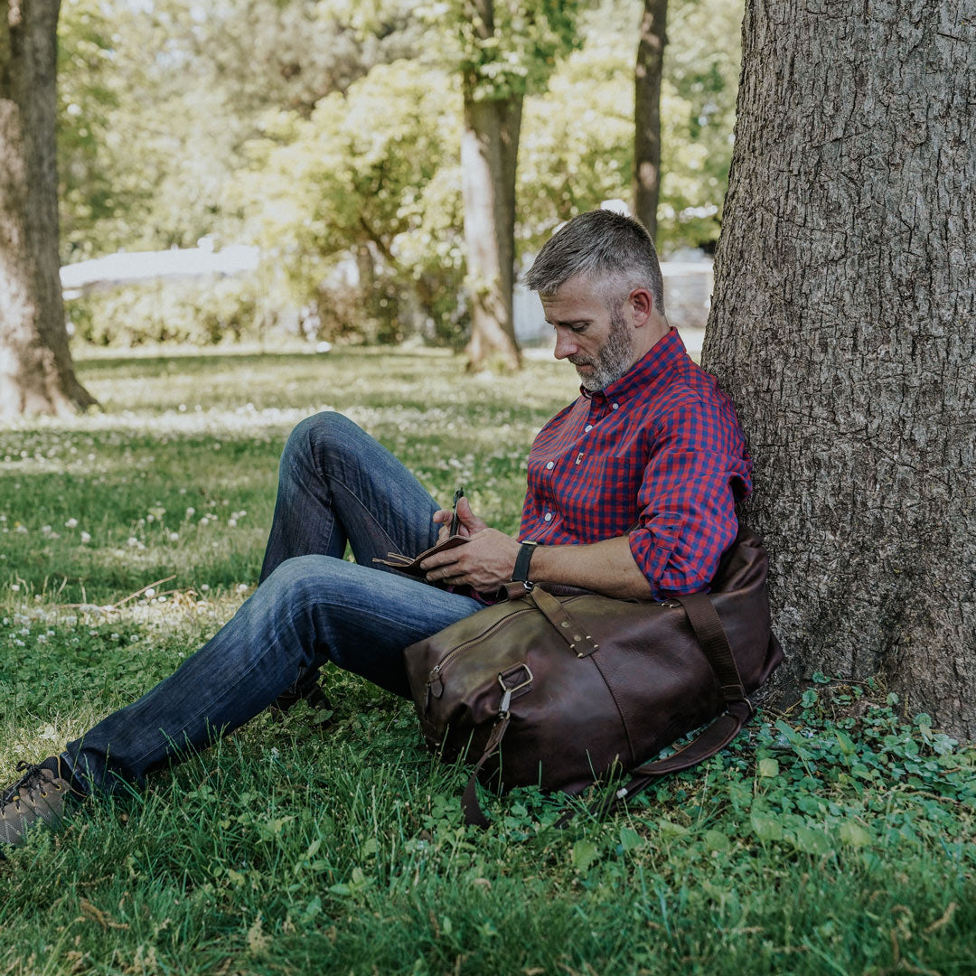 Walker Leather Weekend Bag | Vintage Oak