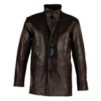 Men's Max Payne Vintage Brown Leather Jacket Coat