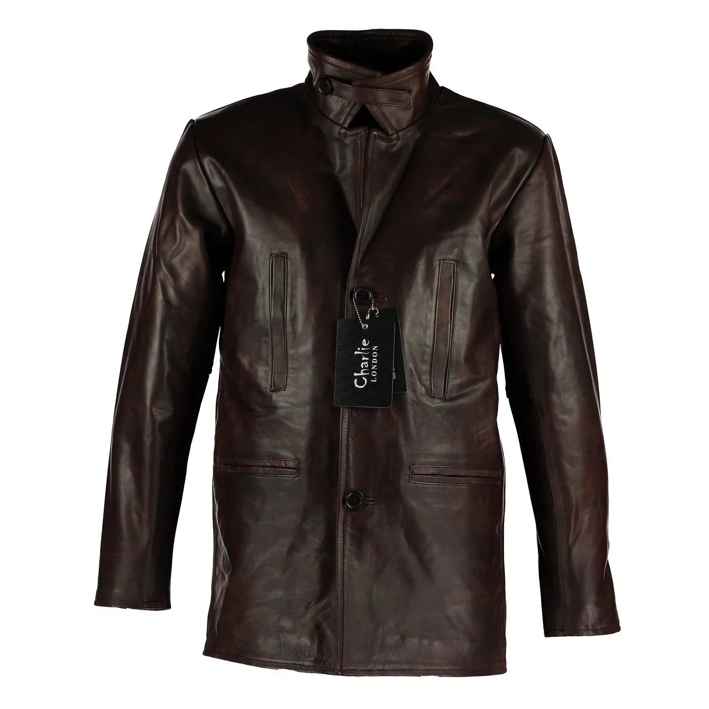 Men's Max Payne Vintage Brown Leather Jacket Coat