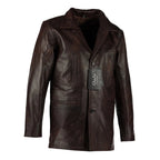 Men's Max Payne Vintage Brown Leather Jacket Coat