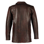 Men's Max Payne Vintage Brown Leather Jacket Coat