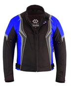 Mens Motorbike Waterproof Cordura Textile Jacket Motorcycle CE Armours