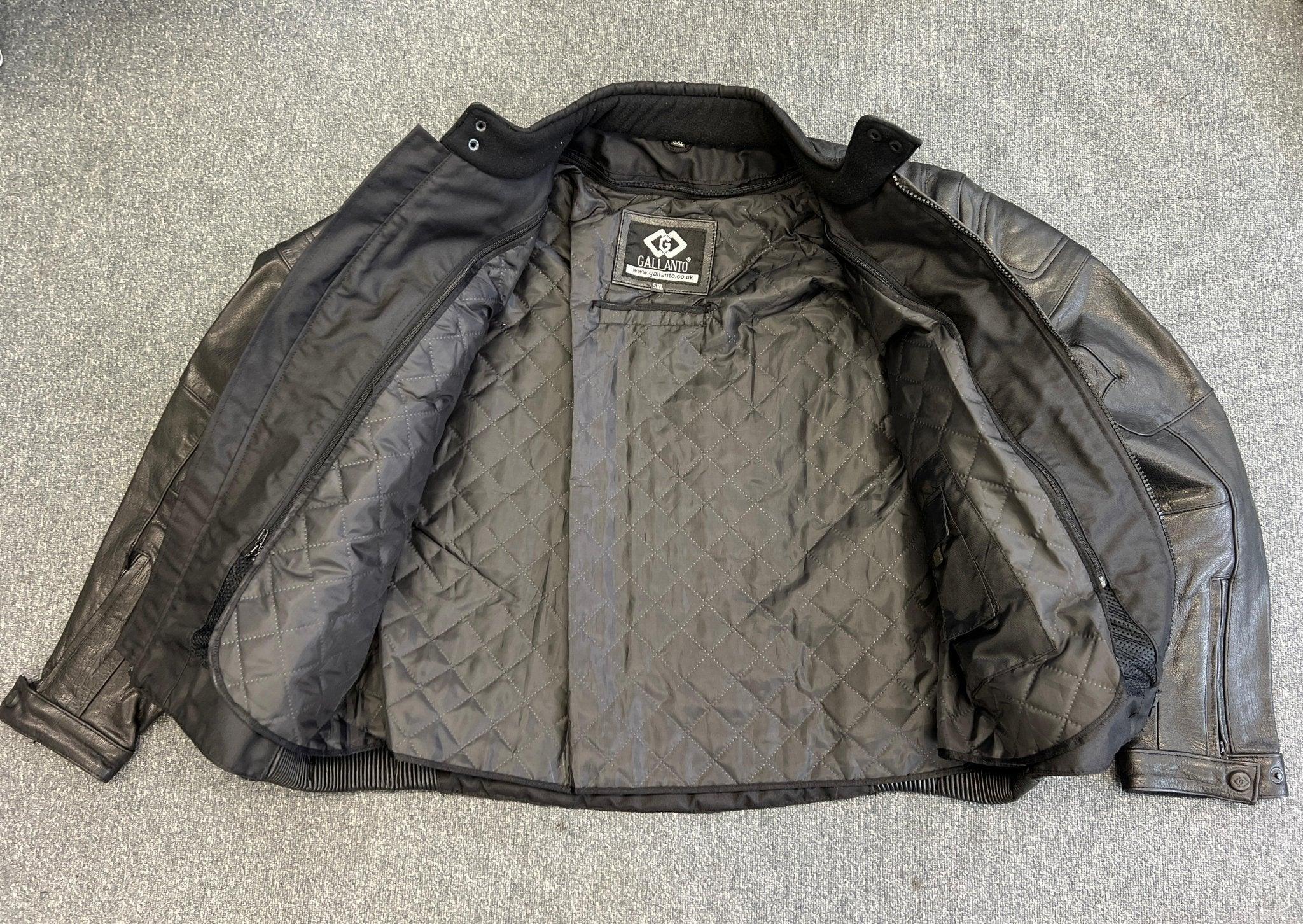 Men's Naked Cowhide Heavy Leather Advanced Biker Jacket 5XL