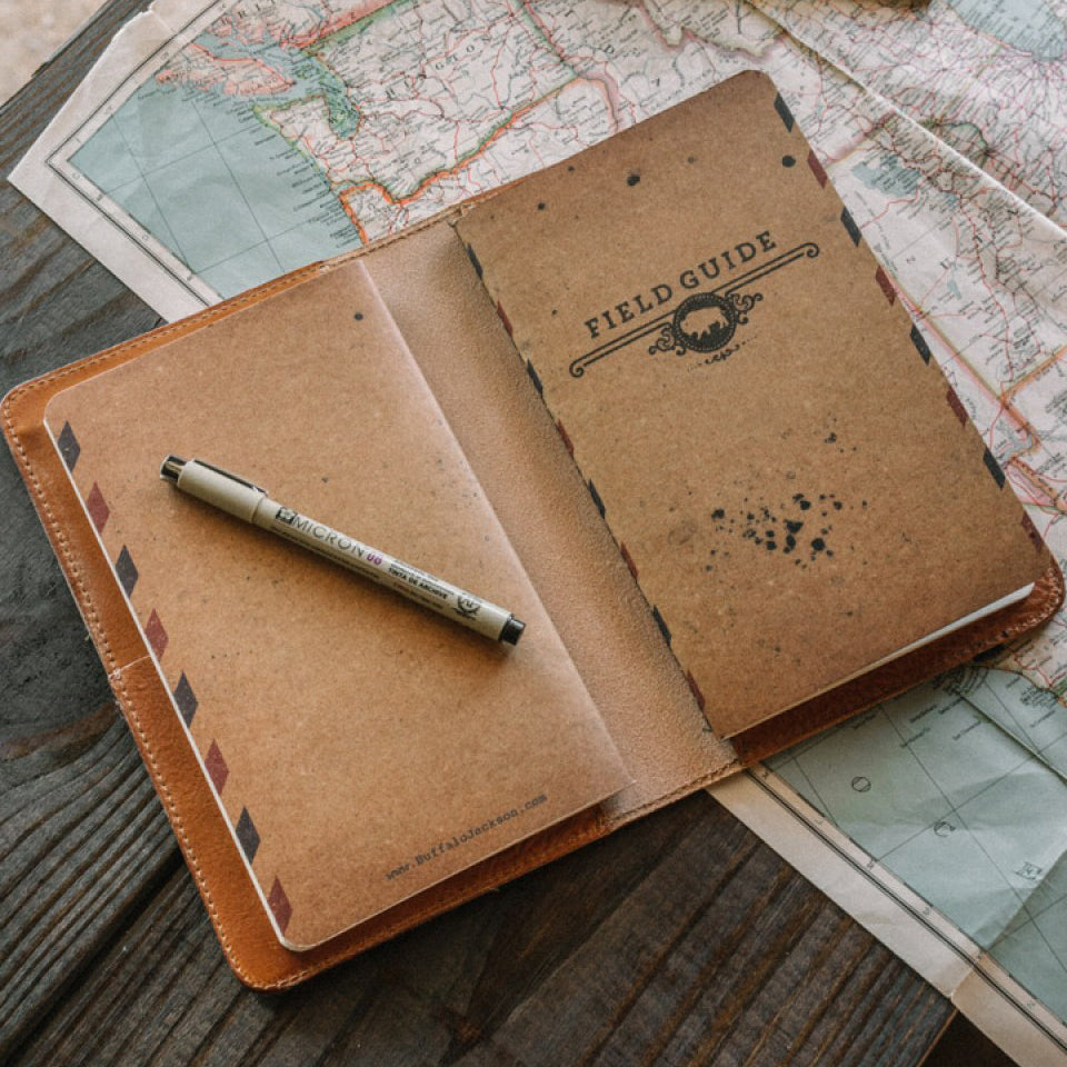 Dakota Leather Journal Cover & iPad Mini Case | Saddle Tan