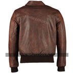 Men's The Deal Vintage Brown Bomber Leather Jacket