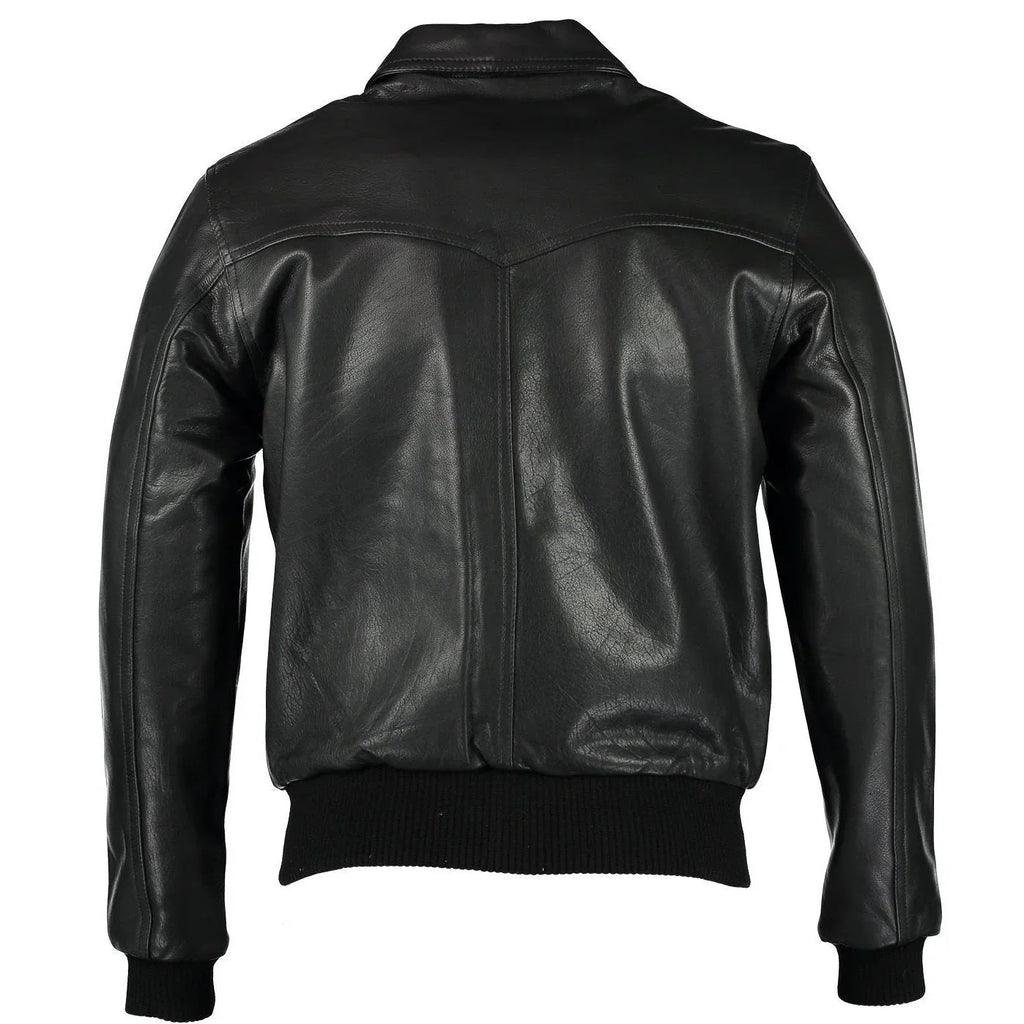 Men's The Deal Vintage Brown Bomber Leather Jacket