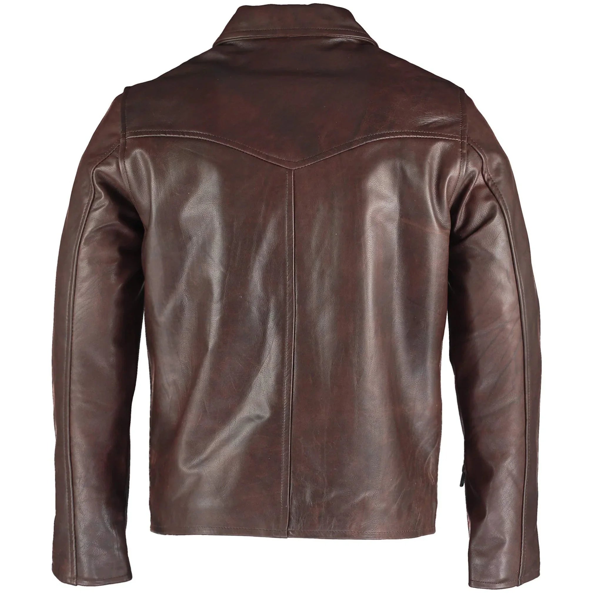 Men's The Wheelman Vintage Brown Leather Jacket