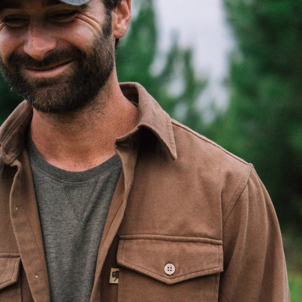 Gunner Cotton Twill Shirt Jac | Fox Den Brown