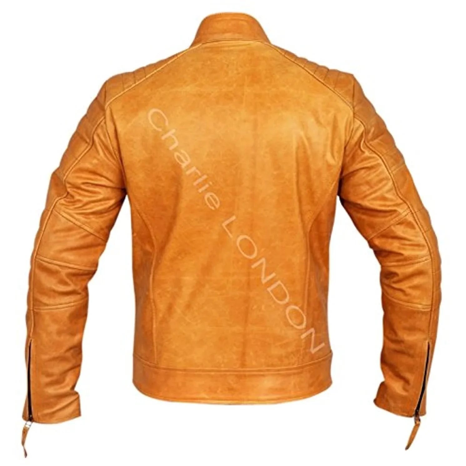 Mens Weybridge Vintage Tan Leather Jacket