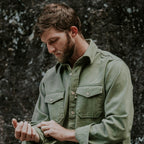 Gunner Cotton Twill Shirt Jac | Sage Brush Green