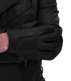 Men's Black Lined Leather Gloves