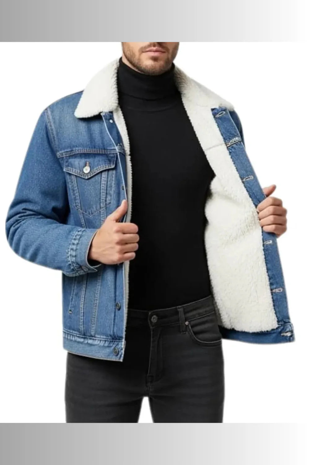 Ralph Denim Sherpa Trucker Jacket