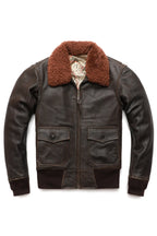 Airin G-1 Brown Leather Bomber Jacket