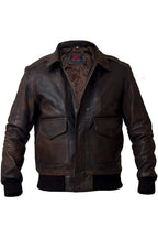 Benaiah A-2 Military Cockpit Pilot Bomber Leather Jacket