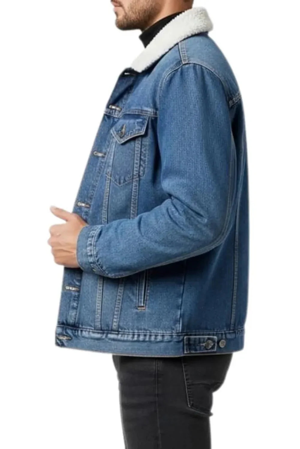 Ralph Denim Sherpa Trucker Jacket