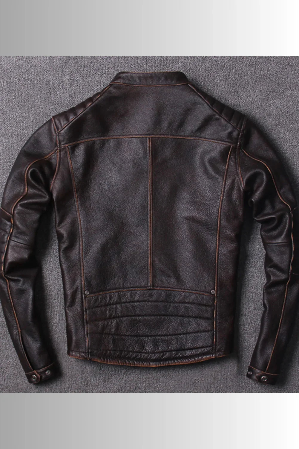 Liam Vintage Brown Biker Leather Jacket