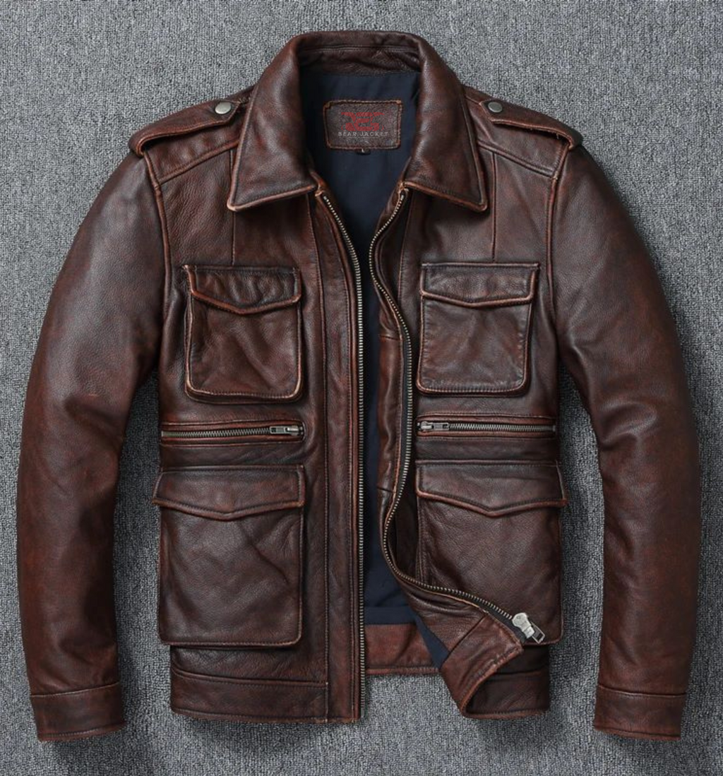 Dean Distressed Leather Jacket