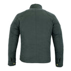 Moto Classic Black Waxed Cotton Motorcycle Jacket Textile Biker