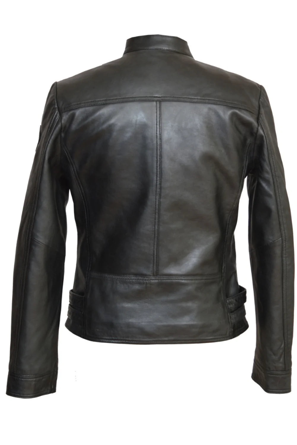 Flashback Black Leather Biker Jacket